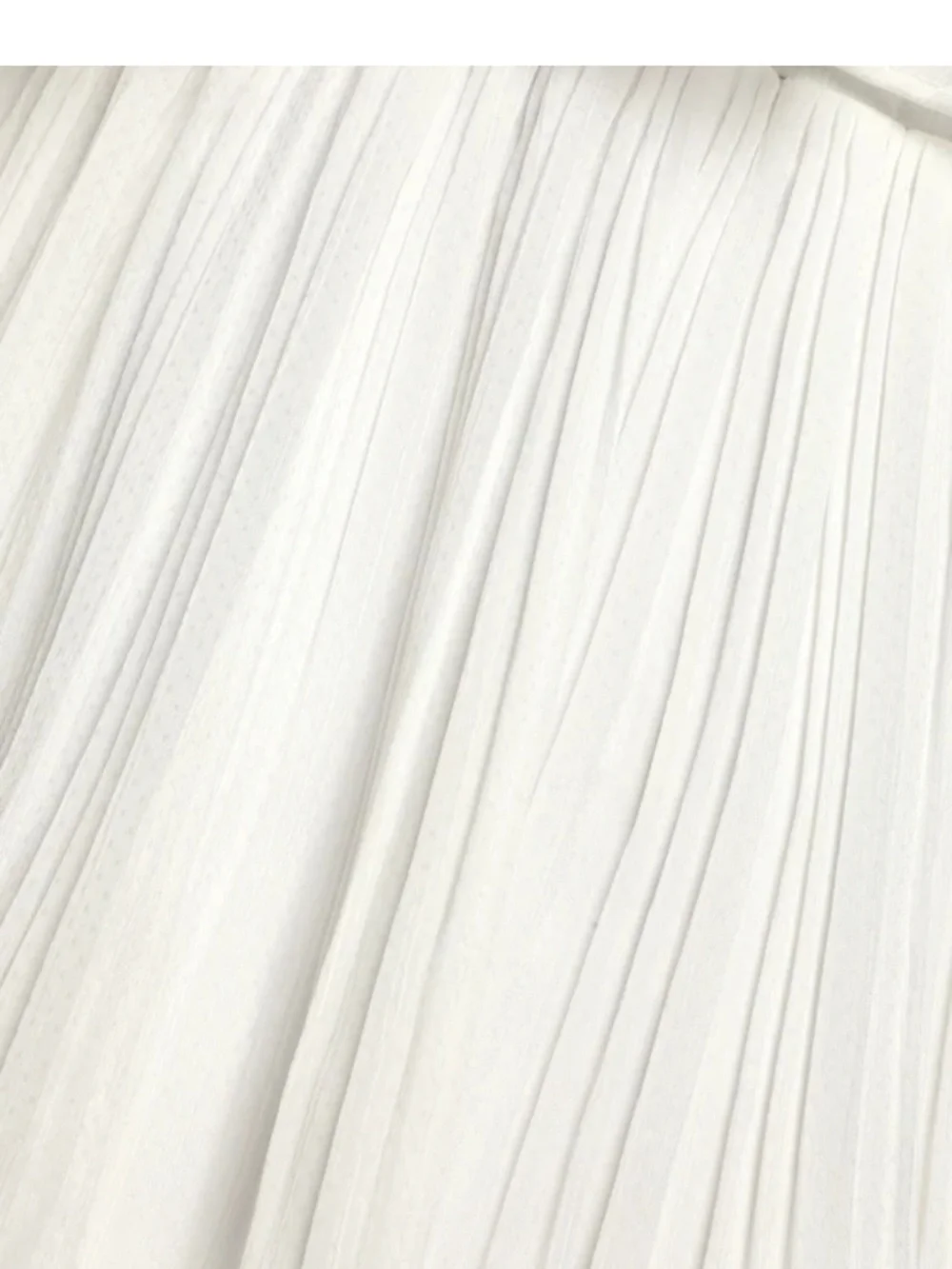 Size L Lulus Tier and Far White Tiered Pleated Halter Midi Dress - Picture 4 of 10